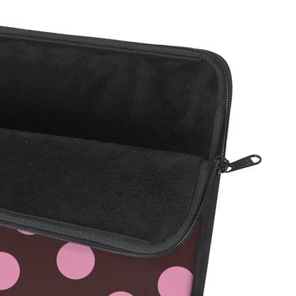 Maroon Pink Polka Dot Laptop Sleeve - SmartHomeGoodies