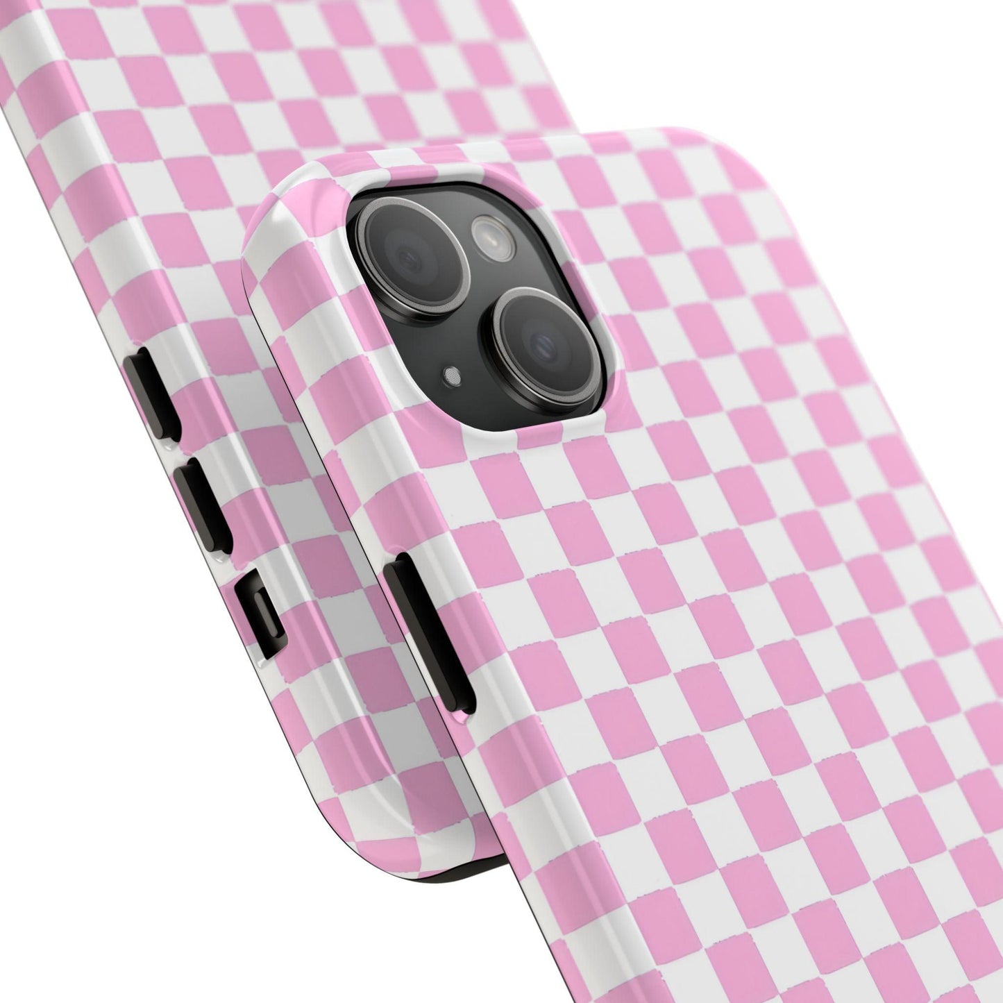 maybe. Pink Check Chess Tough iPhone Case with White and Pink Boxes - SmartHomeGoodies