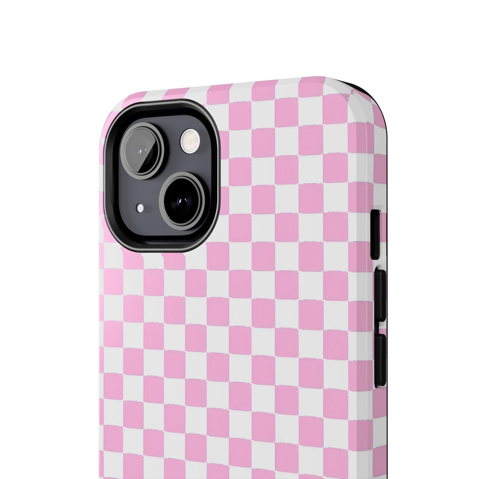 maybe. Pink Check Chess Tough iPhone Case with White and Pink Boxes - SmartHomeGoodies