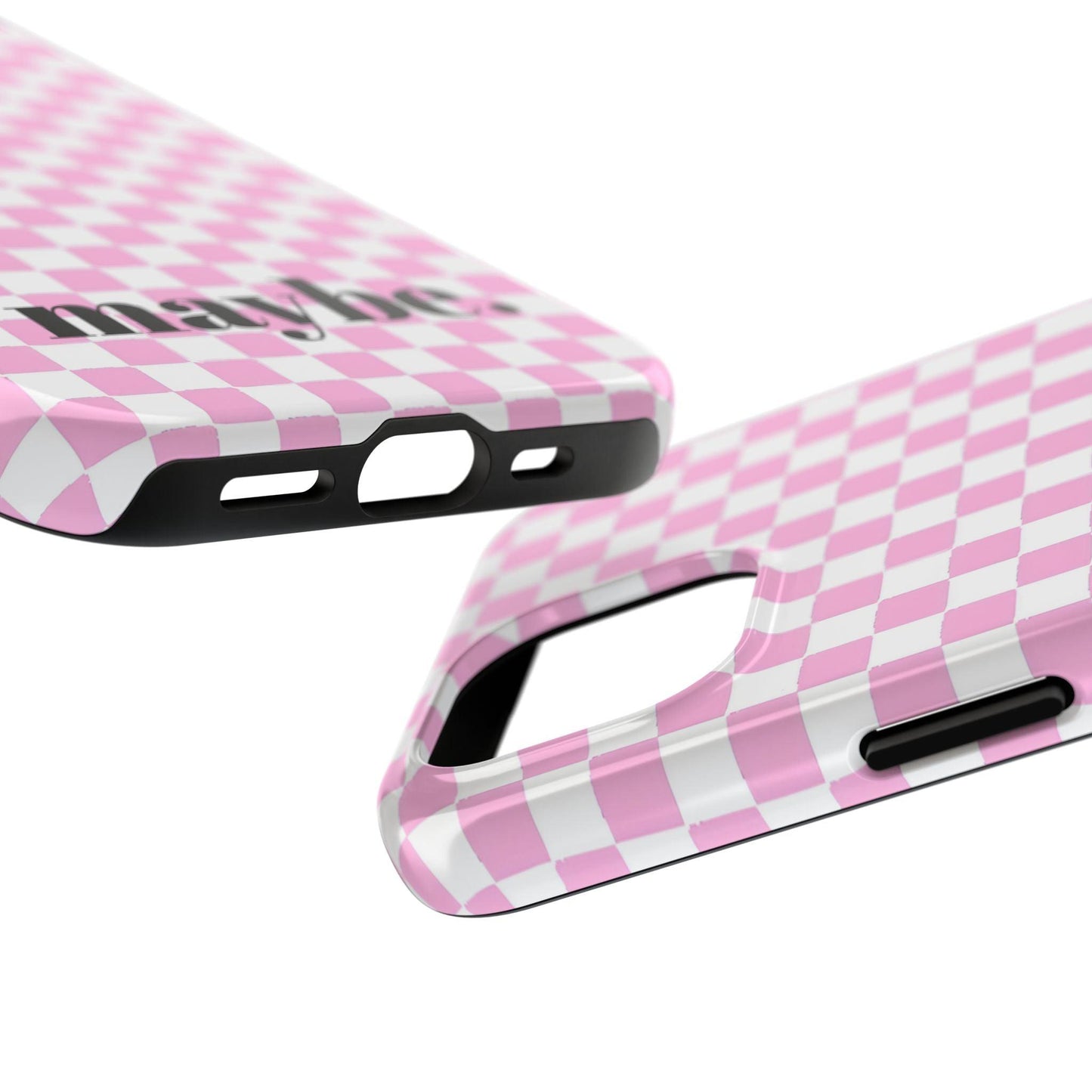 maybe. Pink Check Chess Tough iPhone Case with White and Pink Boxes - SmartHomeGoodies