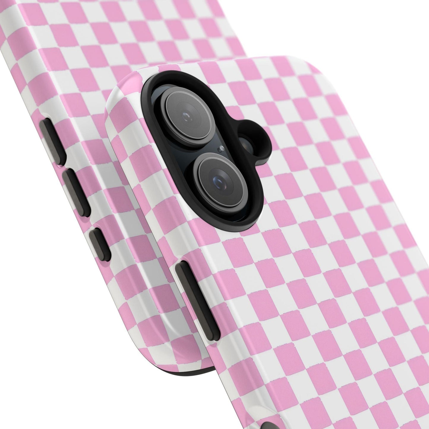 maybe. Pink Check Chess Tough iPhone Case with White and Pink Boxes - SmartHomeGoodies
