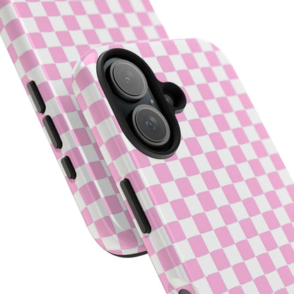 maybe. Pink Check Chess Tough iPhone Case with White and Pink Boxes - SmartHomeGoodies