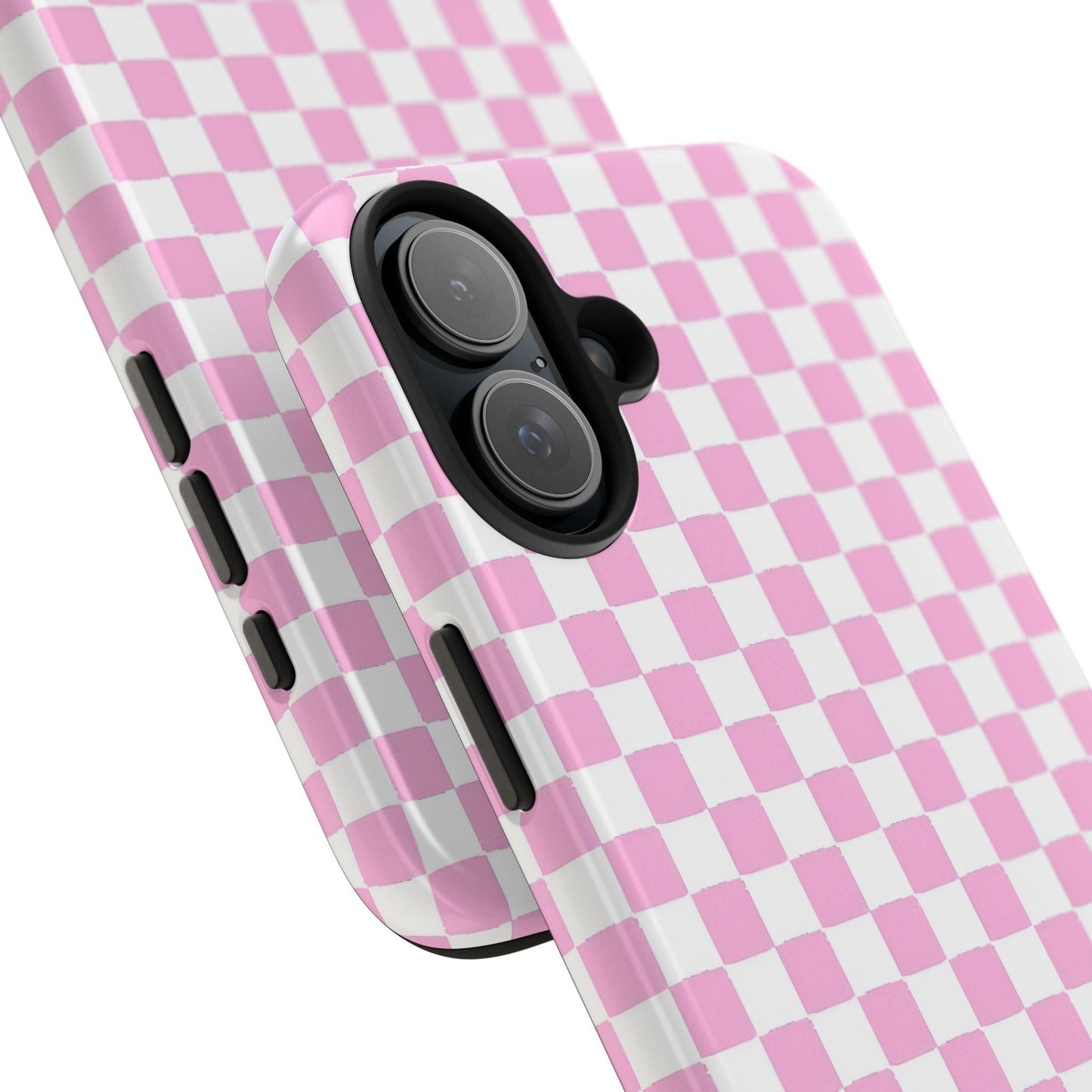 maybe. Pink Check Chess Tough iPhone Case with White and Pink Boxes - SmartHomeGoodies
