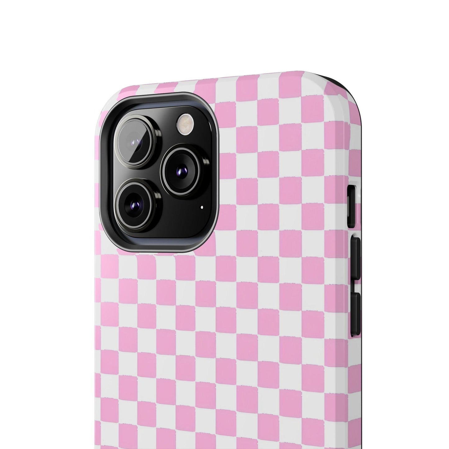 maybe. Pink Check Chess Tough iPhone Case with White and Pink Boxes - SmartHomeGoodies