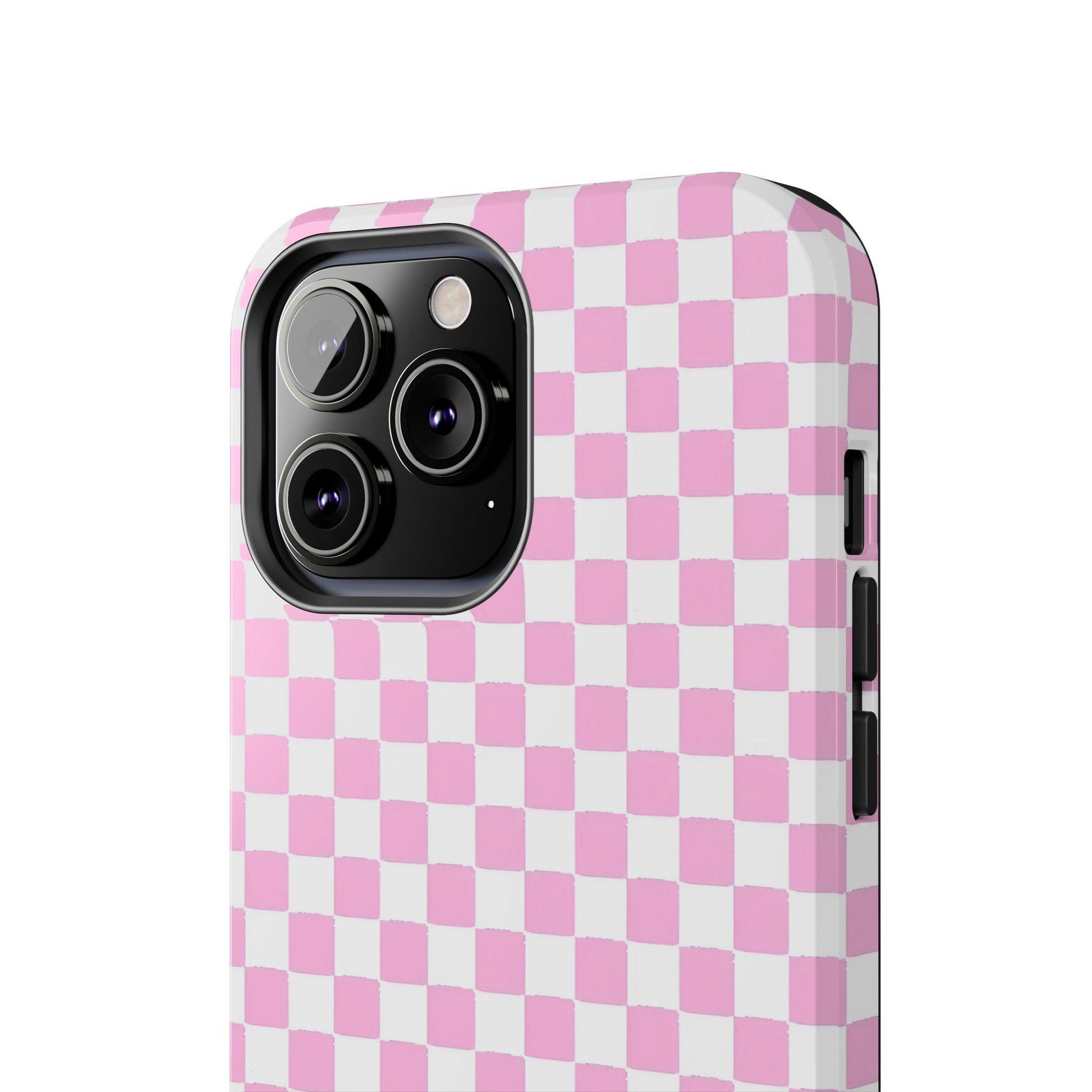 maybe. Pink Check Chess Tough iPhone Case with White and Pink Boxes - SmartHomeGoodies