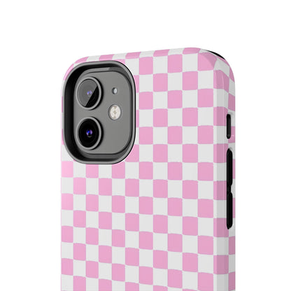 maybe. Pink Check Chess Tough iPhone Case with White and Pink Boxes - SmartHomeGoodies