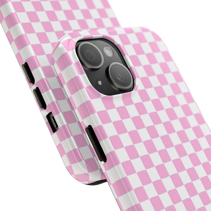 maybe. Pink Check Chess Tough iPhone Case with White and Pink Boxes - SmartHomeGoodies