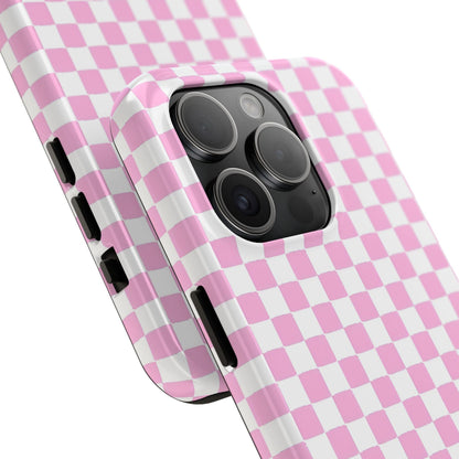 maybe. Pink Check Chess Tough iPhone Case with White and Pink Boxes - SmartHomeGoodies