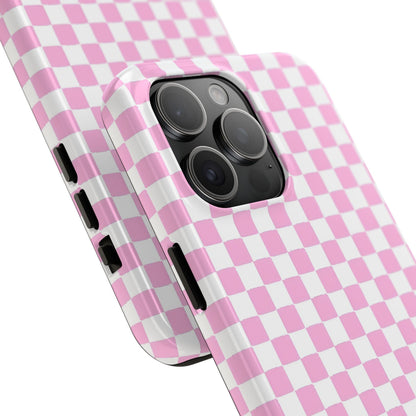 maybe. Pink Check Chess Tough iPhone Case with White and Pink Boxes - SmartHomeGoodies