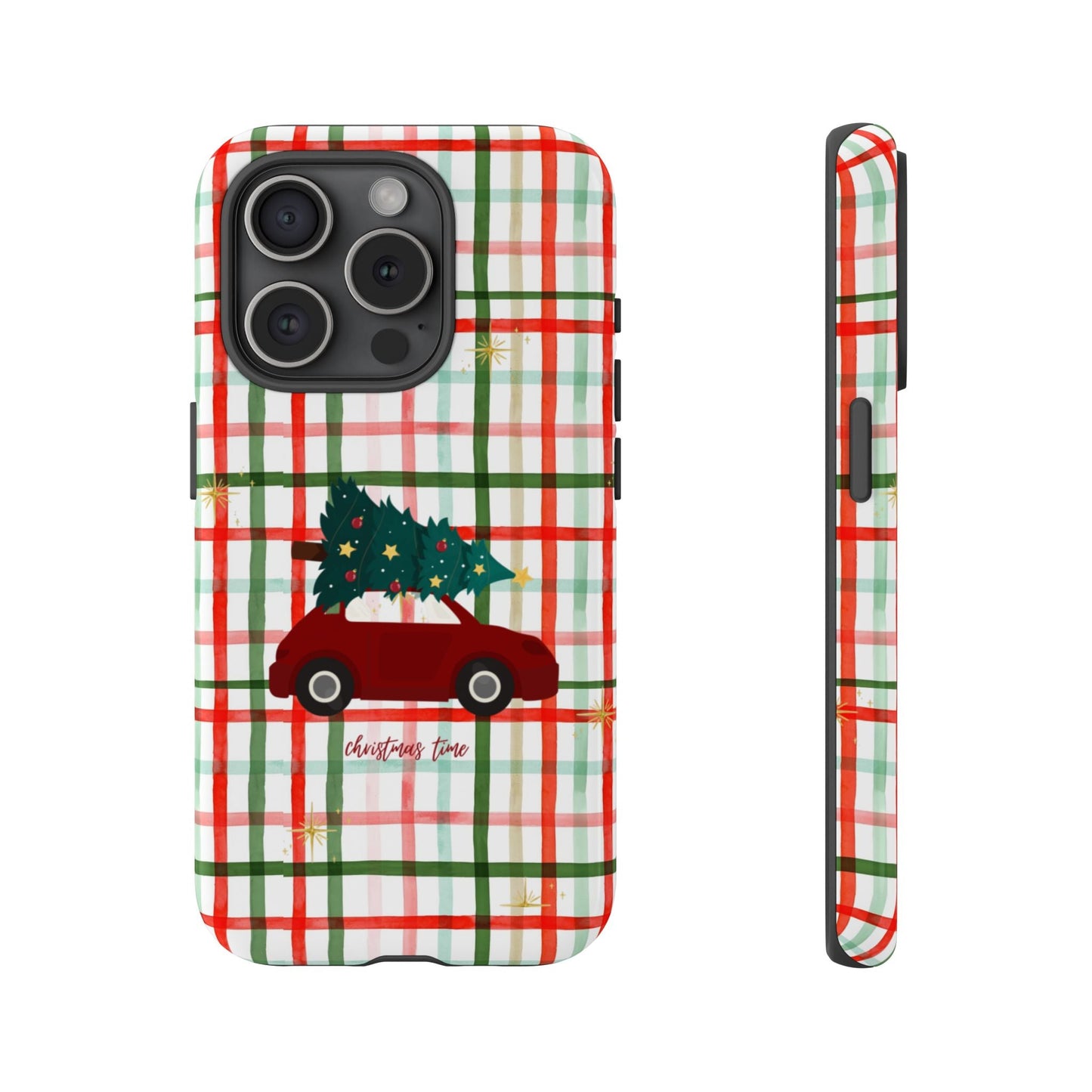 Merry Christmas Plaid Phone Case - SmartHomeGoodies