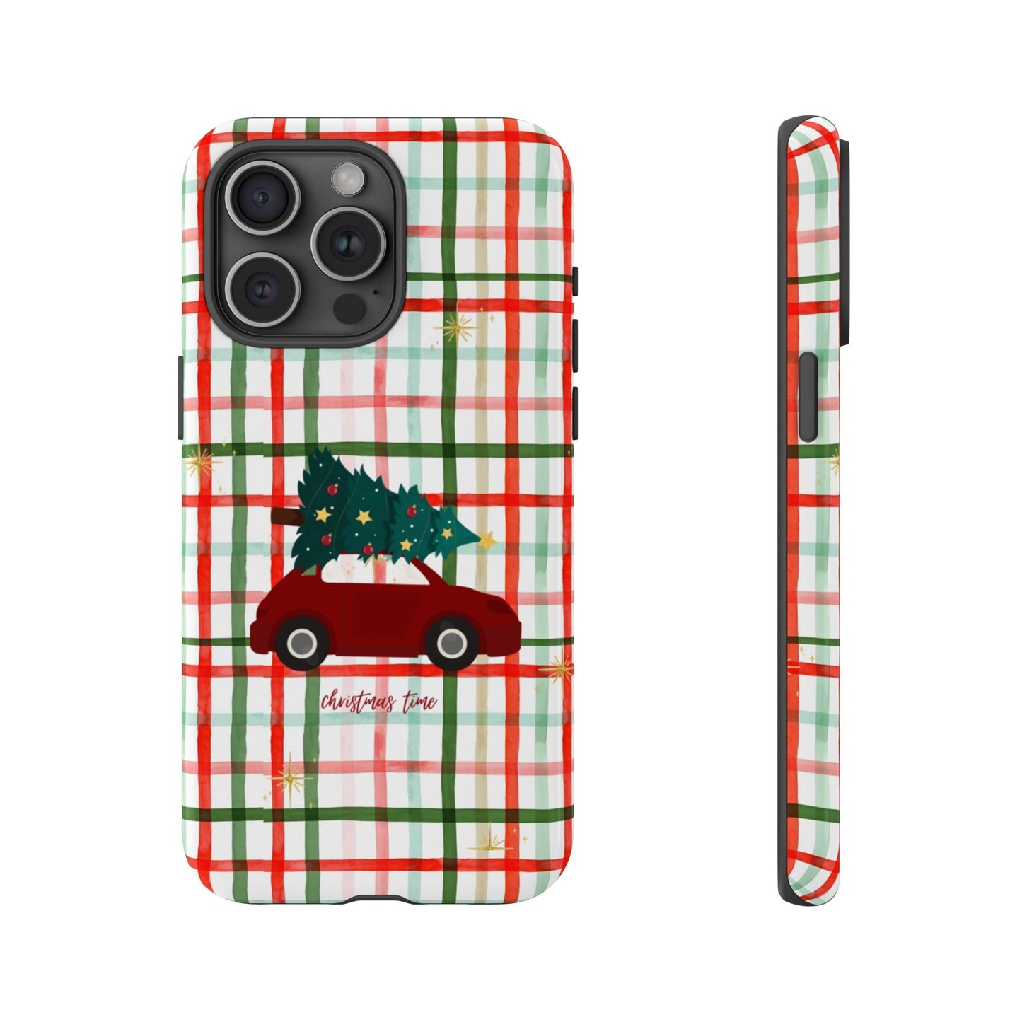 Merry Christmas Plaid Phone Case - SmartHomeGoodies
