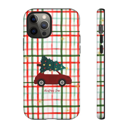 Merry Christmas Plaid Phone Case - SmartHomeGoodies