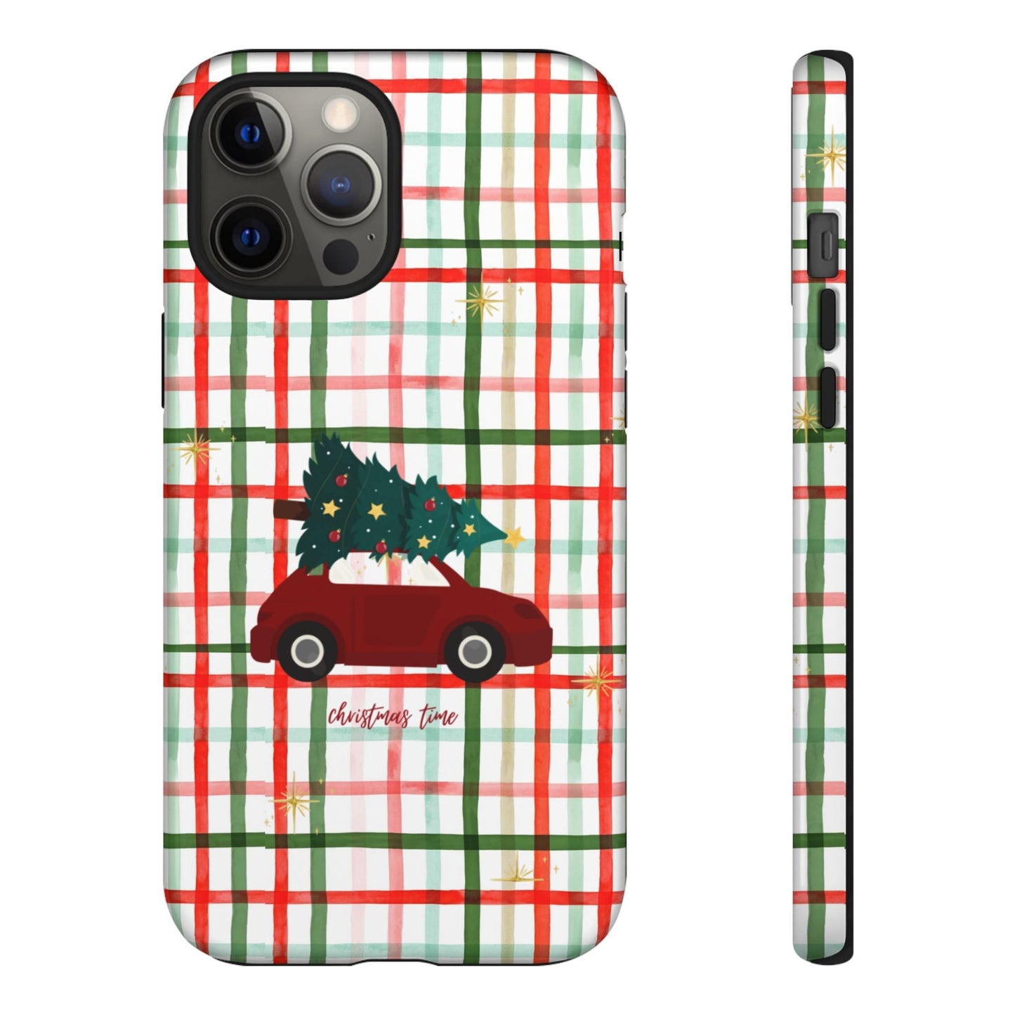 Merry Christmas Plaid Phone Case - SmartHomeGoodies