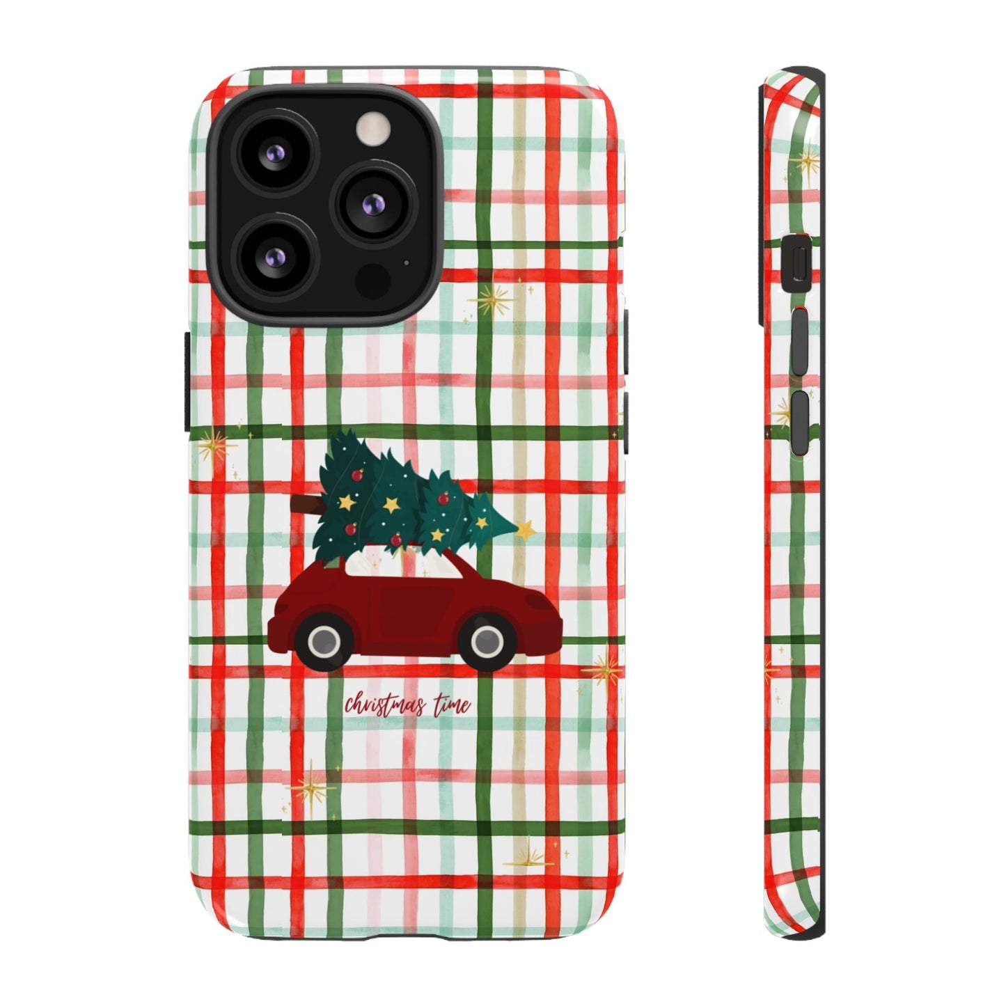 Merry Christmas Plaid Phone Case - SmartHomeGoodies