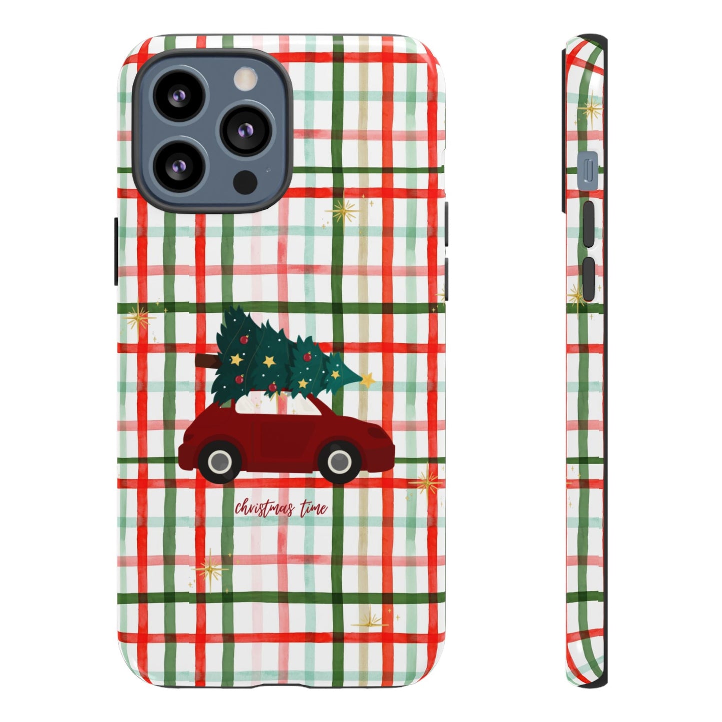 Merry Christmas Plaid Phone Case - SmartHomeGoodies