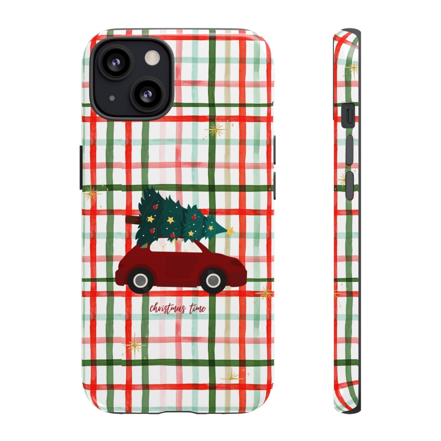 Merry Christmas Plaid Phone Case - SmartHomeGoodies