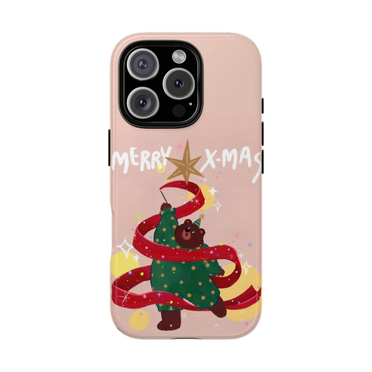 Merry X - Mas Bear Phone Case - The Holiday Edit - SmartHomeGoodies