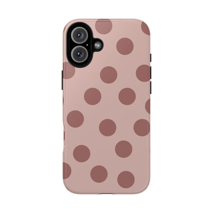 Minimal Blush Nude Polka Dot Phone Case - SmartHomeGoodies