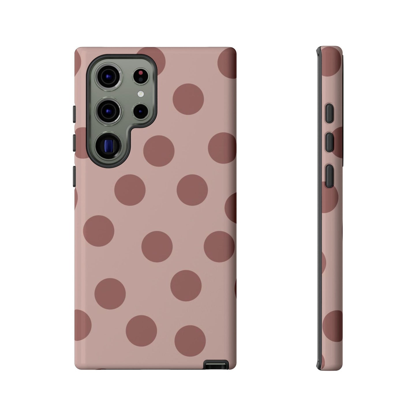 Minimal Blush Nude Polka Dot Phone Case - SmartHomeGoodies
