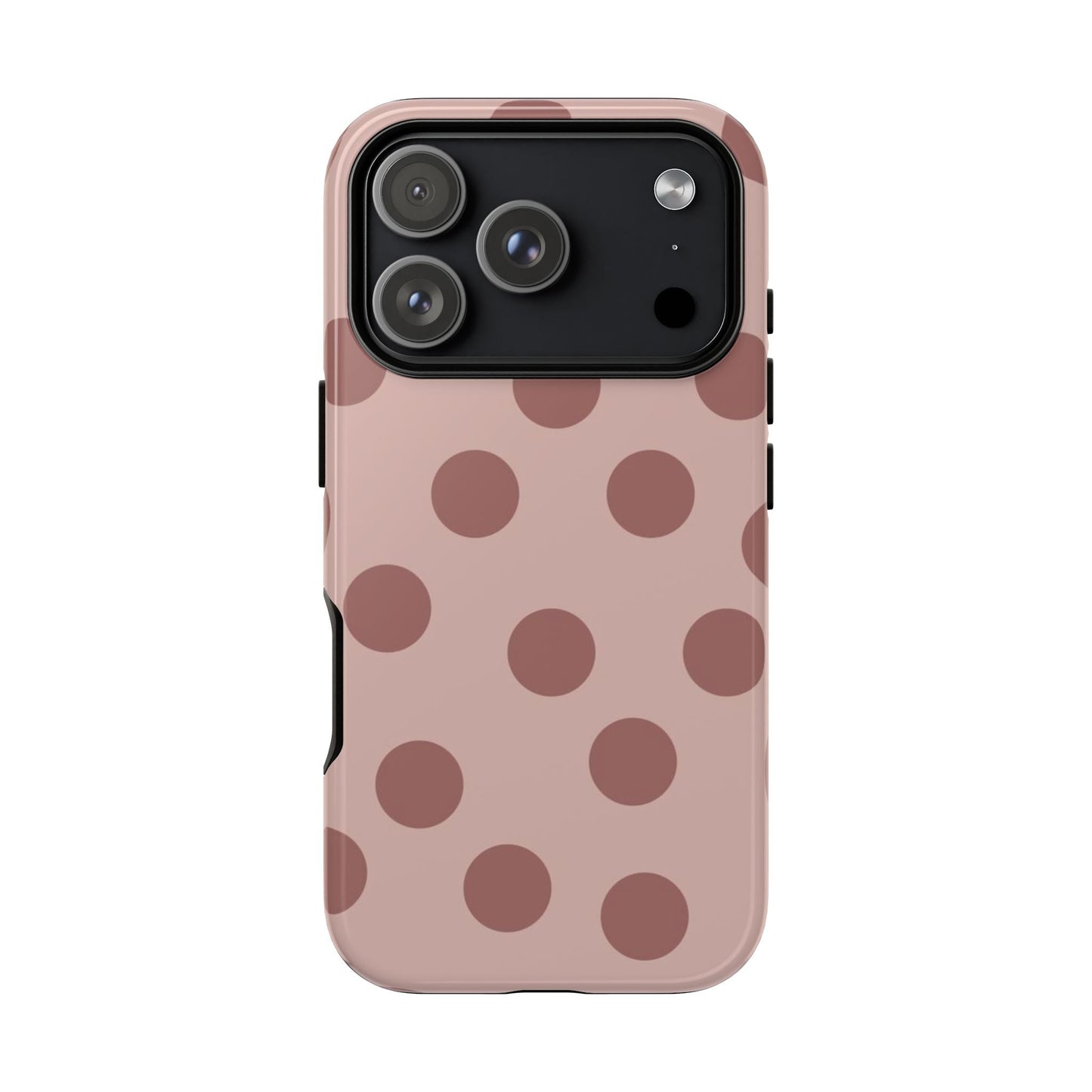 Minimal Blush Nude Polka Dot Phone Case - SmartHomeGoodies