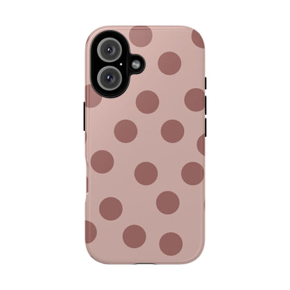 Minimal Blush Nude Polka Dot Phone Case - SmartHomeGoodies