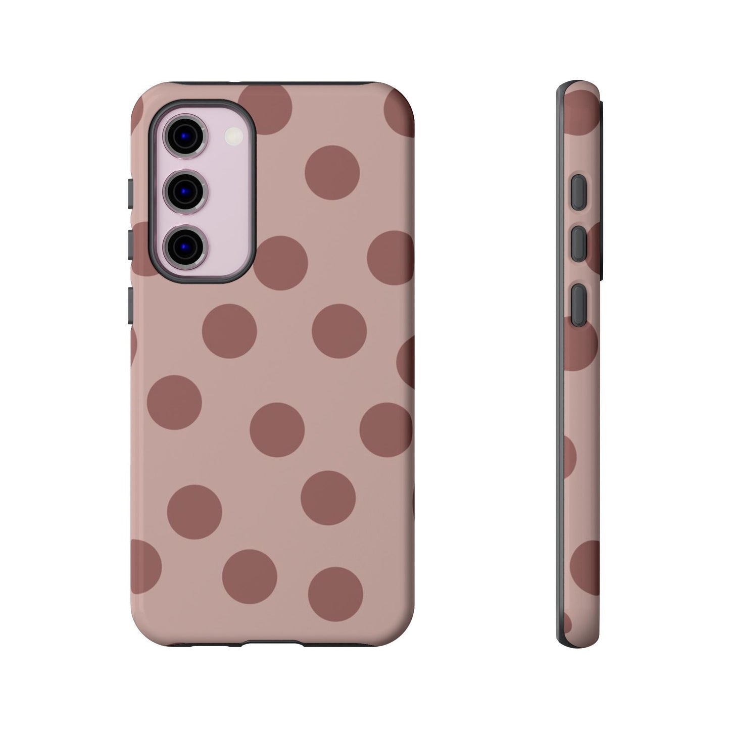 Minimal Blush Nude Polka Dot Phone Case - SmartHomeGoodies
