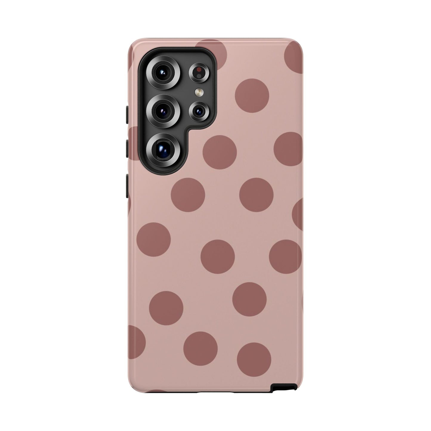 Minimal Blush Nude Polka Dot Phone Case - SmartHomeGoodies