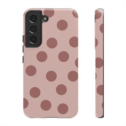 Minimal Blush Nude Polka Dot Phone Case - SmartHomeGoodies