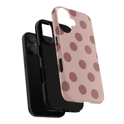 Minimal Blush Nude Polka Dot Phone Case - SmartHomeGoodies