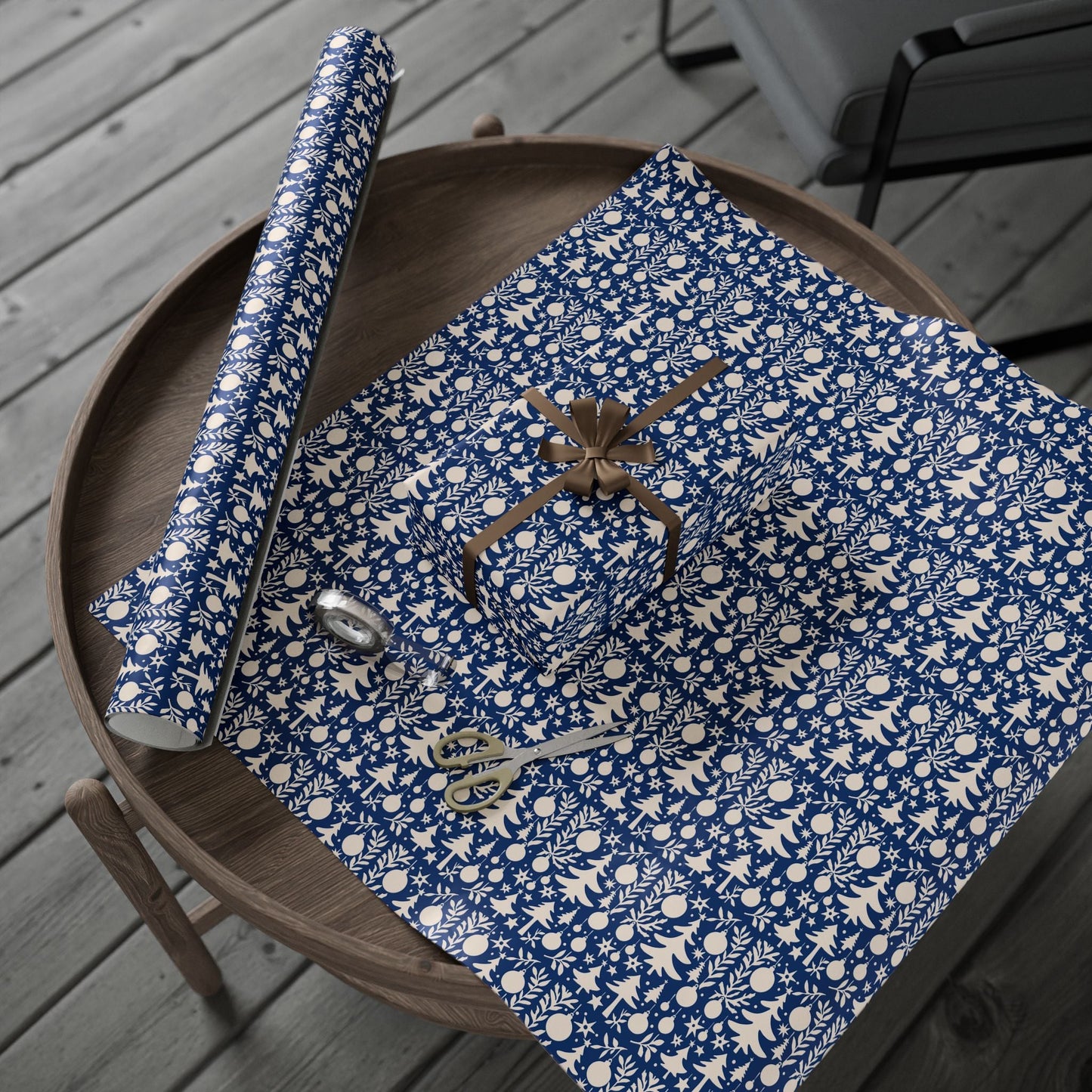 Nordic Night Christmas Gift Wrapping Paper - SmartHomeGoodies