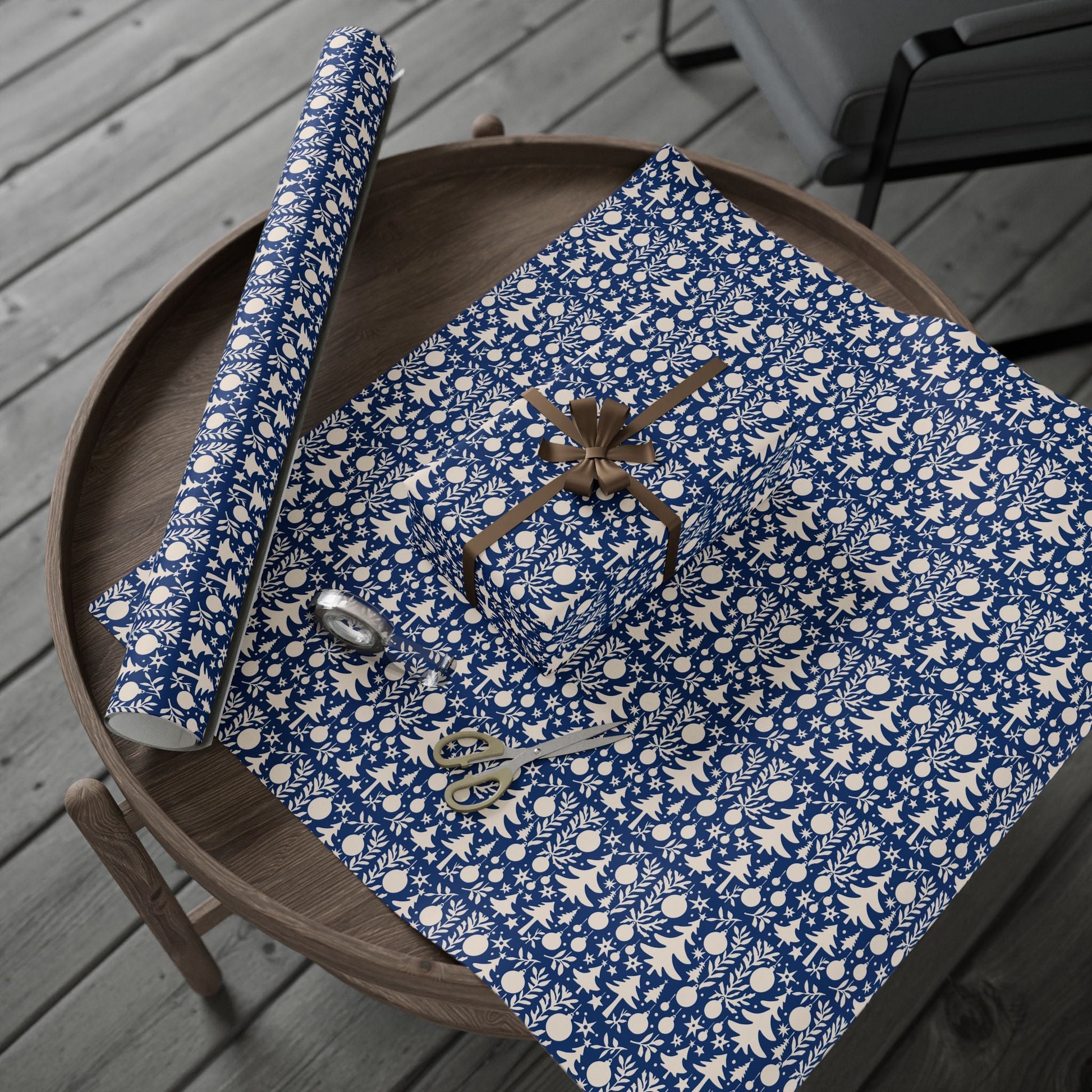 Nordic Night Christmas Gift Wrapping Paper - SmartHomeGoodies