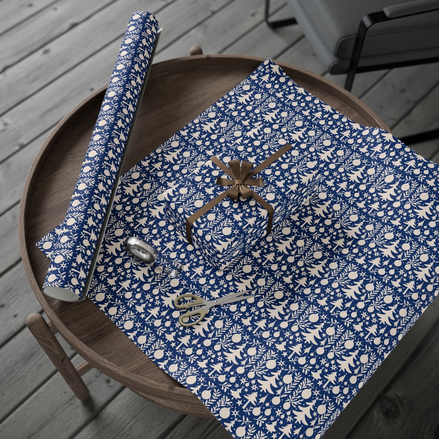 Nordic Night Christmas Gift Wrapping Paper - SmartHomeGoodies