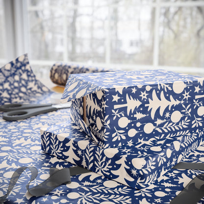Nordic Night Christmas Gift Wrapping Paper - SmartHomeGoodies