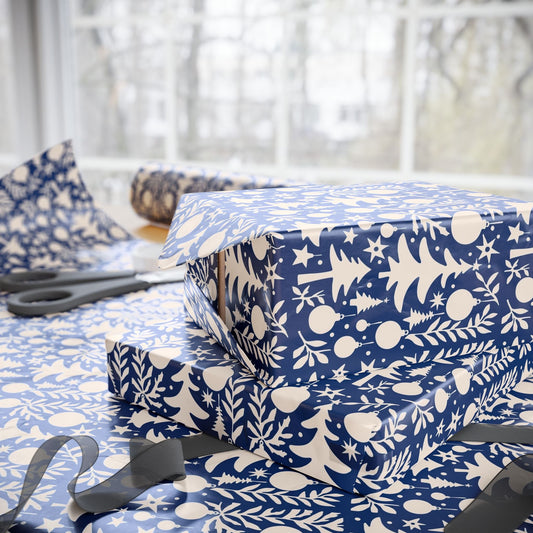 Nordic Night Christmas Gift Wrapping Paper - SmartHomeGoodies