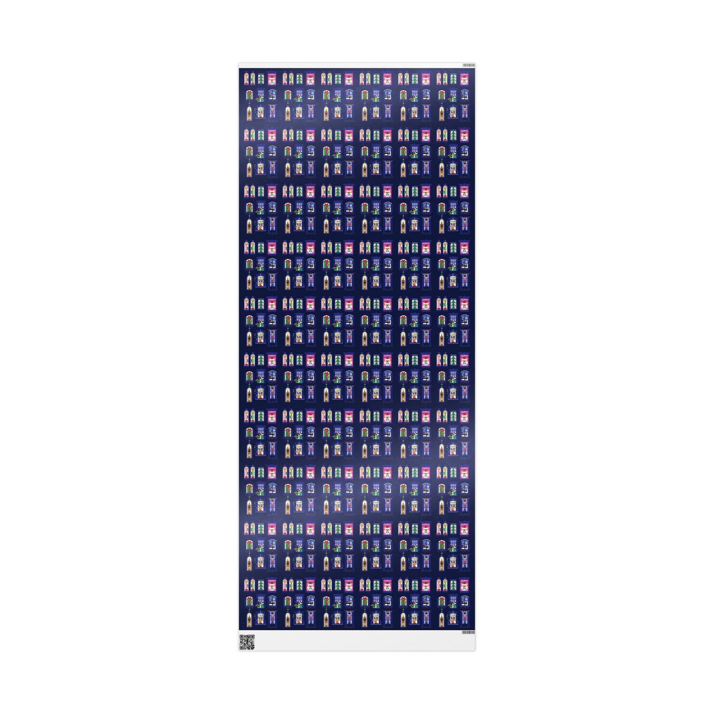 Nutcracker & Festive Windows Midnight Christmas Wrapping Paper - SmartHomeGoodies