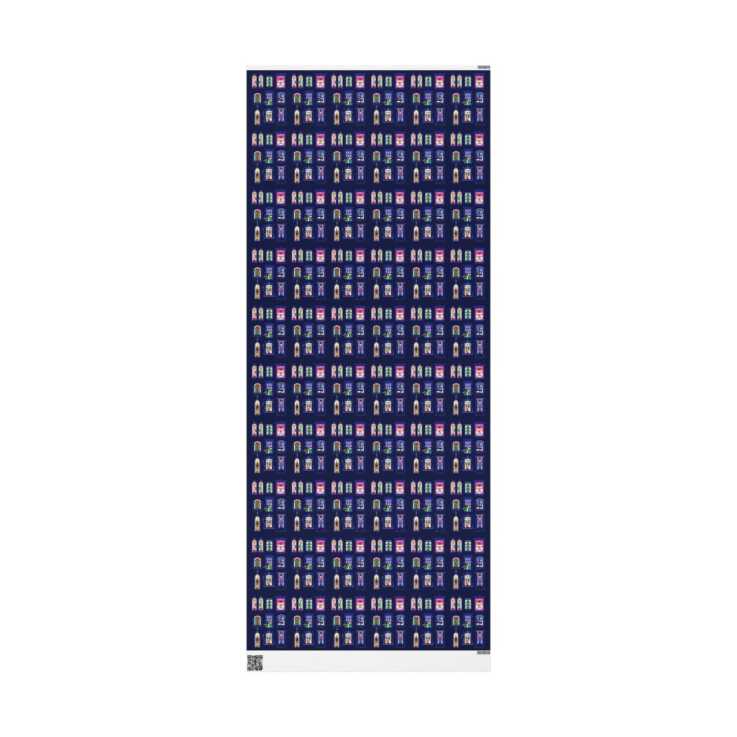 Nutcracker & Festive Windows Midnight Christmas Wrapping Paper - SmartHomeGoodies