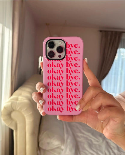 okay bye. Pink & Red Tough iPhone Cases - SmartHomeGoodies