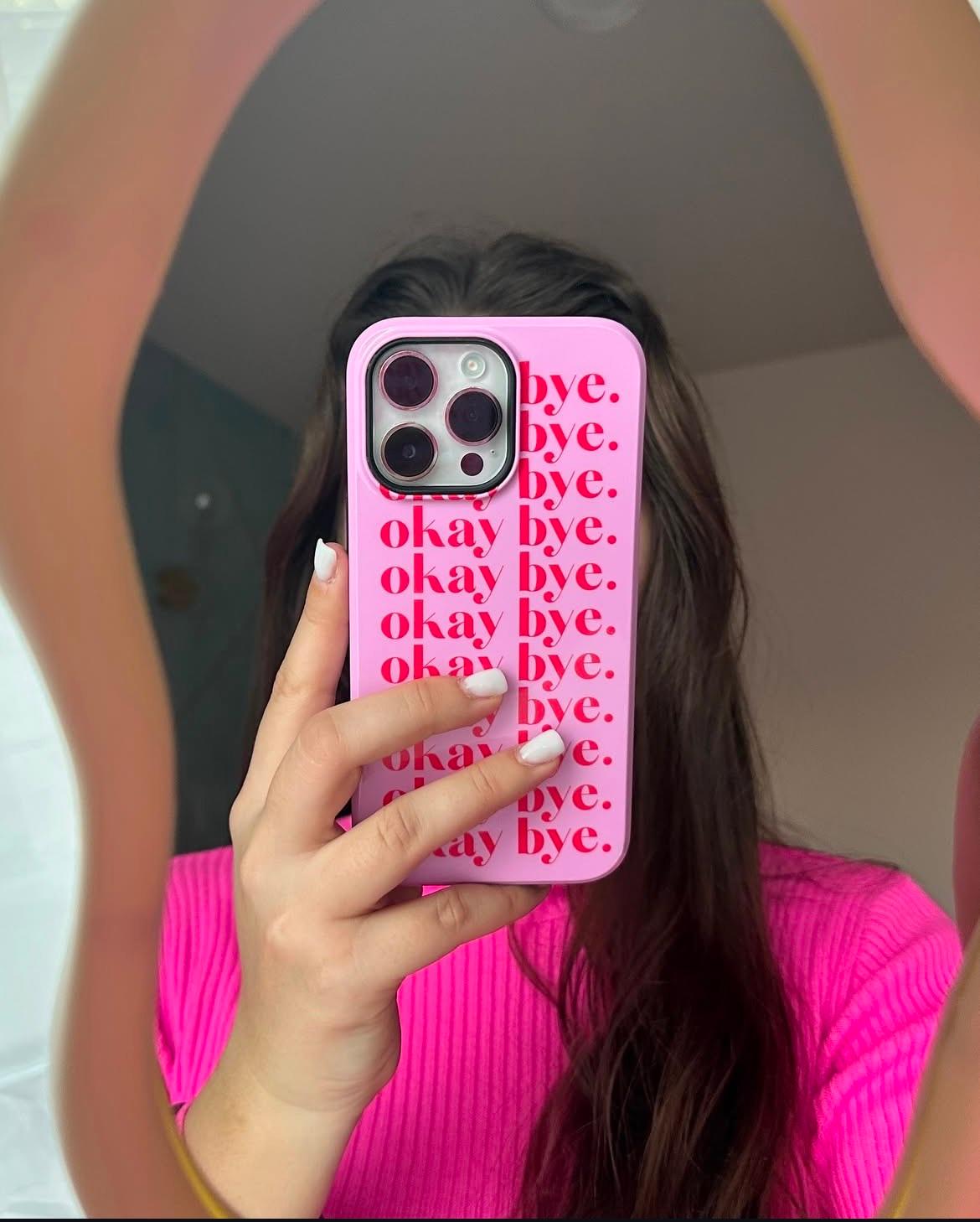 okay bye. Pink & Red Tough iPhone Cases - SmartHomeGoodies