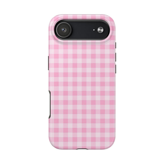 Pink Gingham Phone Case - SmartHomeGoodies