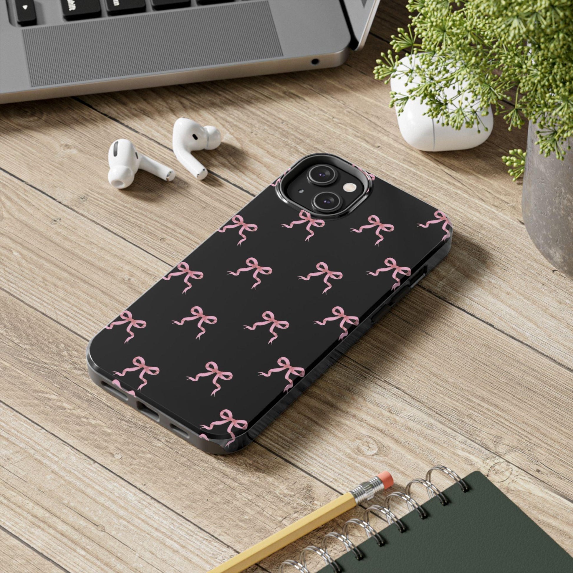 Pink Ribbon Charm iPhone Tough Case - SmartHomeGoodies
