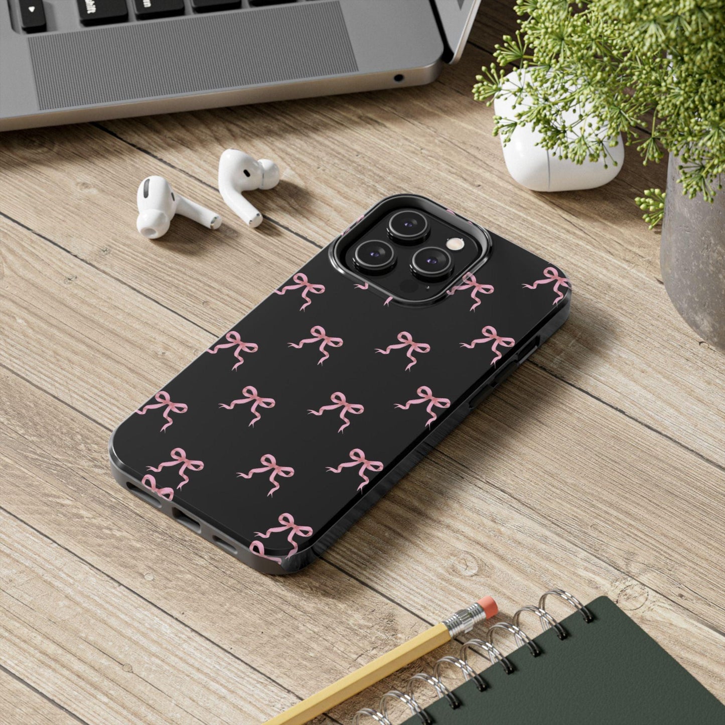 Pink Ribbon Charm iPhone Tough Case - SmartHomeGoodies