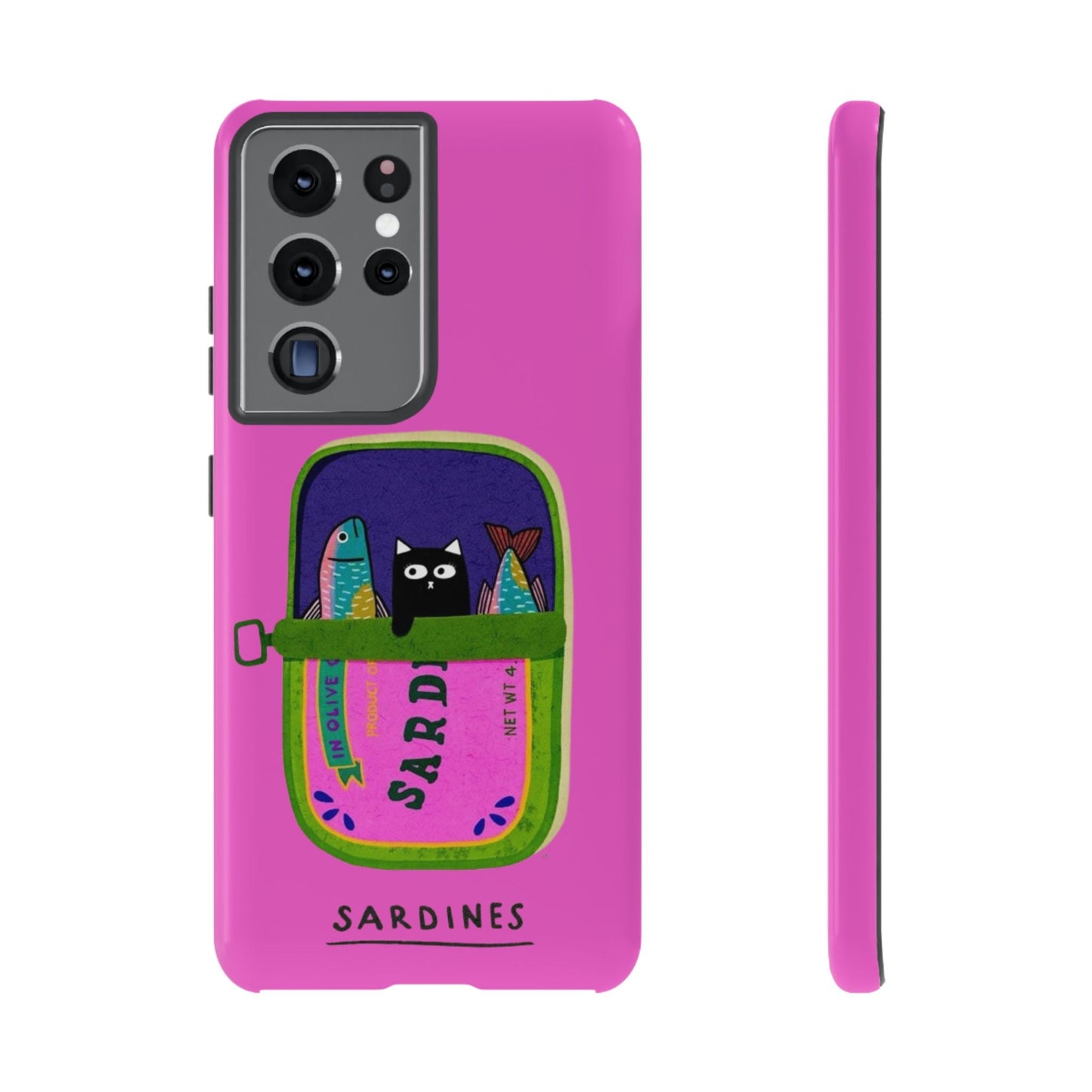 Playful Cat Sardine Phone Case - SmartHomeGoodies