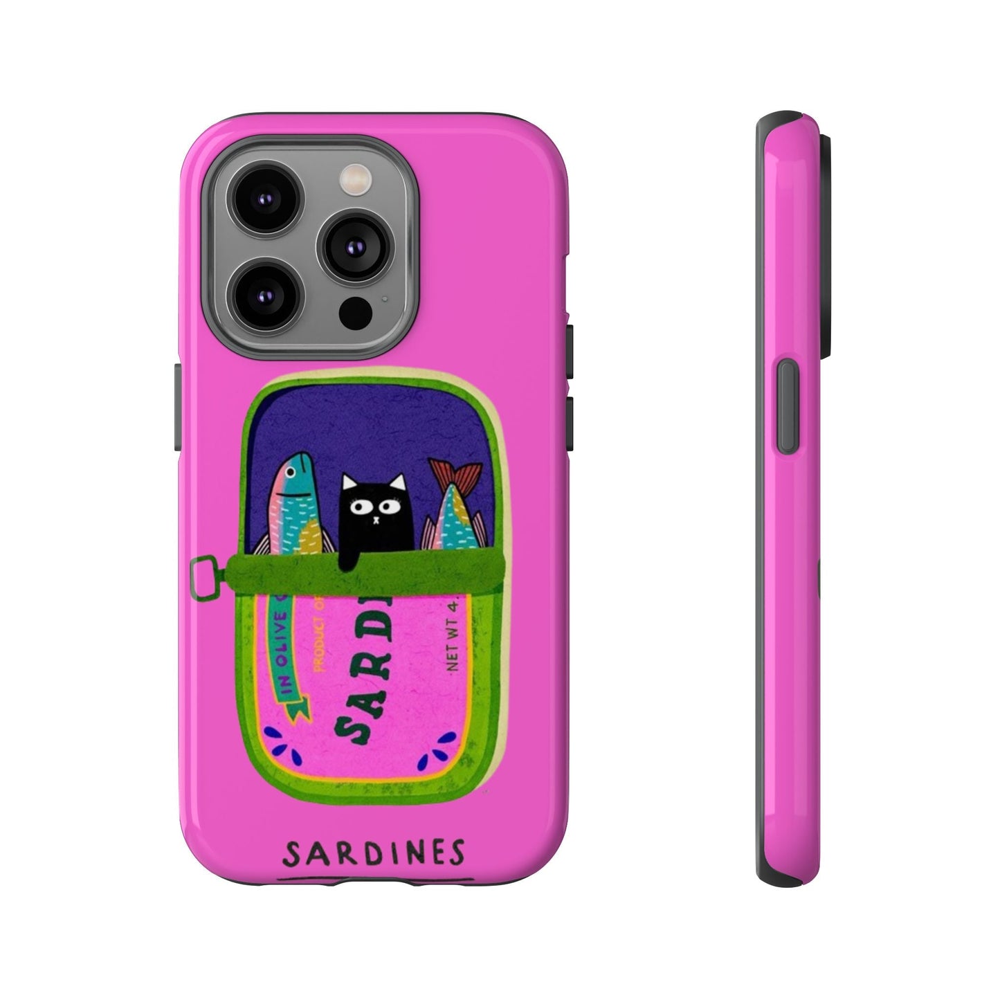 Playful Cat Sardine Phone Case - SmartHomeGoodies