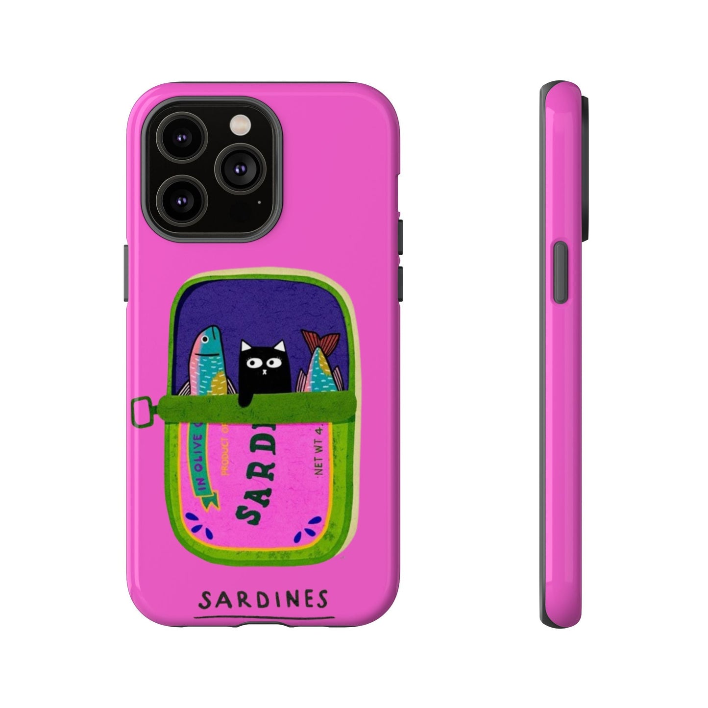 Playful Cat Sardine Phone Case - SmartHomeGoodies