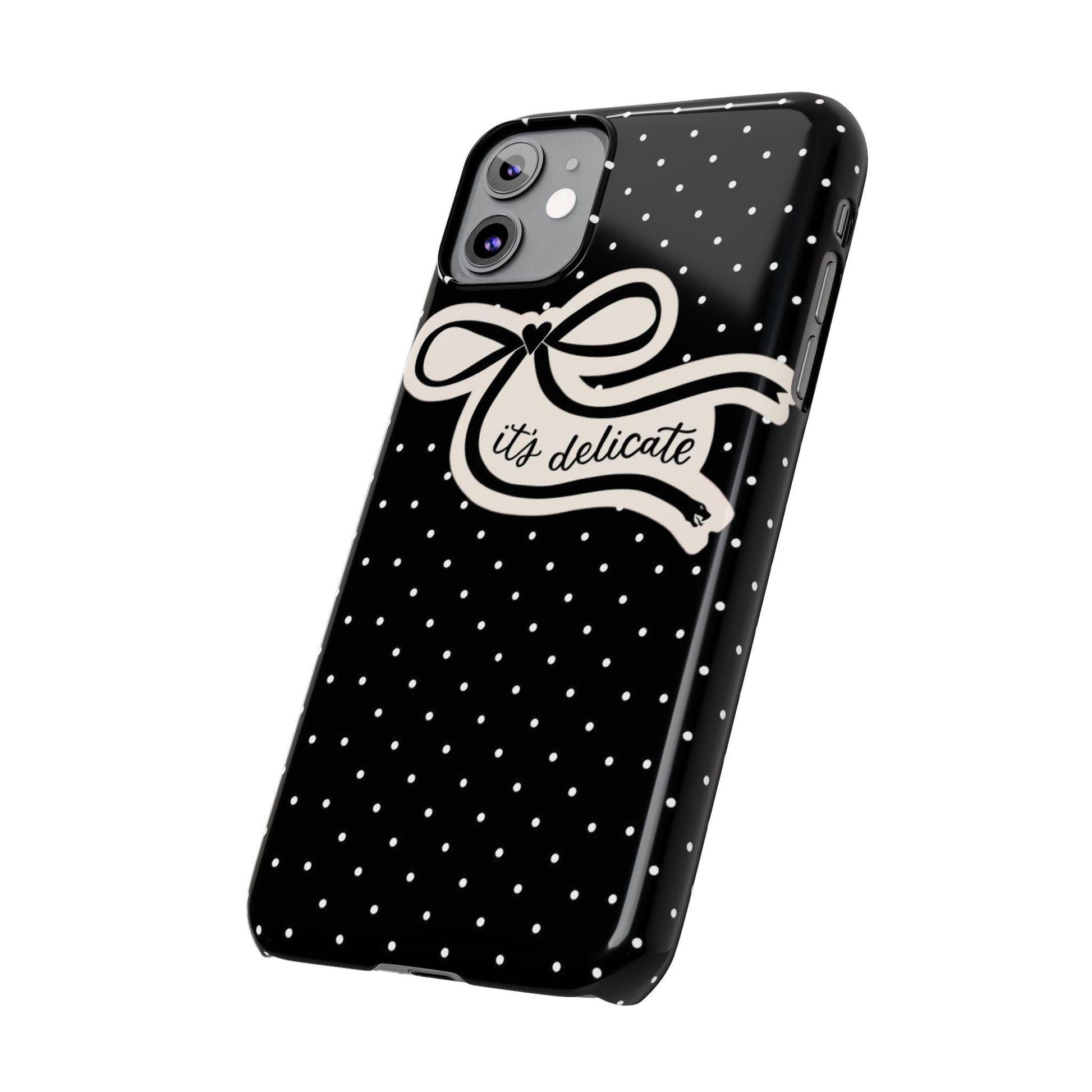Polka Bow Elegance iPhone Cases - SmartHomeGoodies