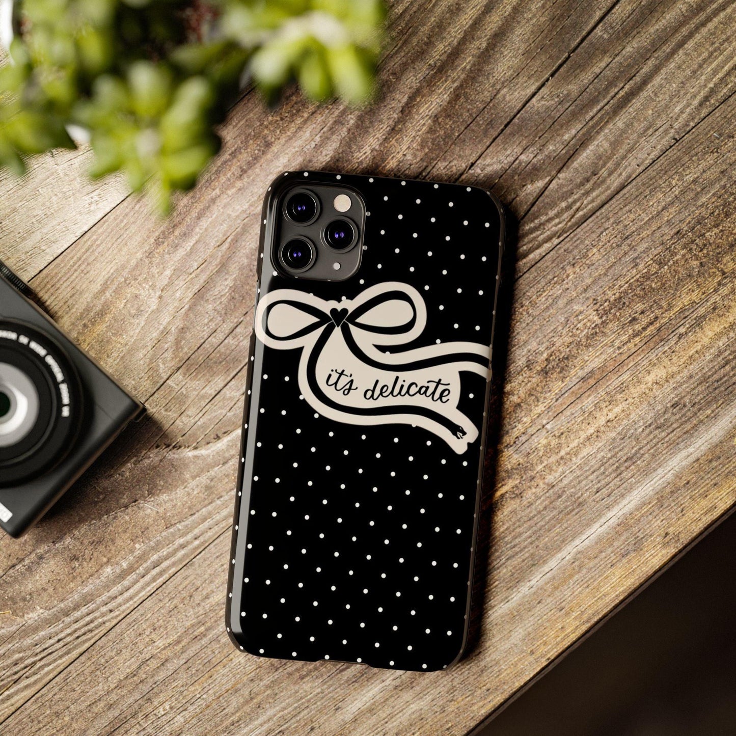 Polka Bow Elegance iPhone Cases - SmartHomeGoodies