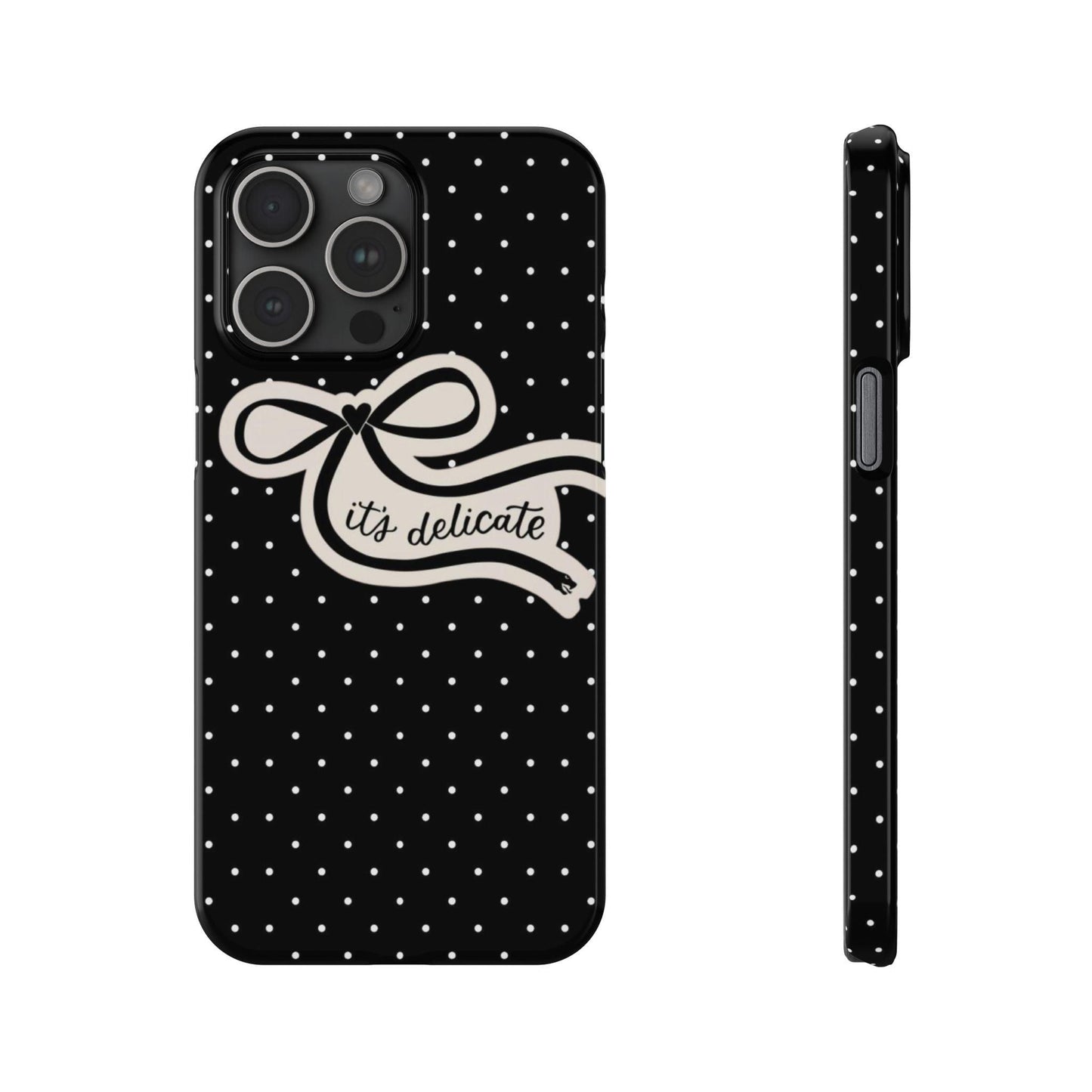 Polka Bow Elegance iPhone Cases - SmartHomeGoodies