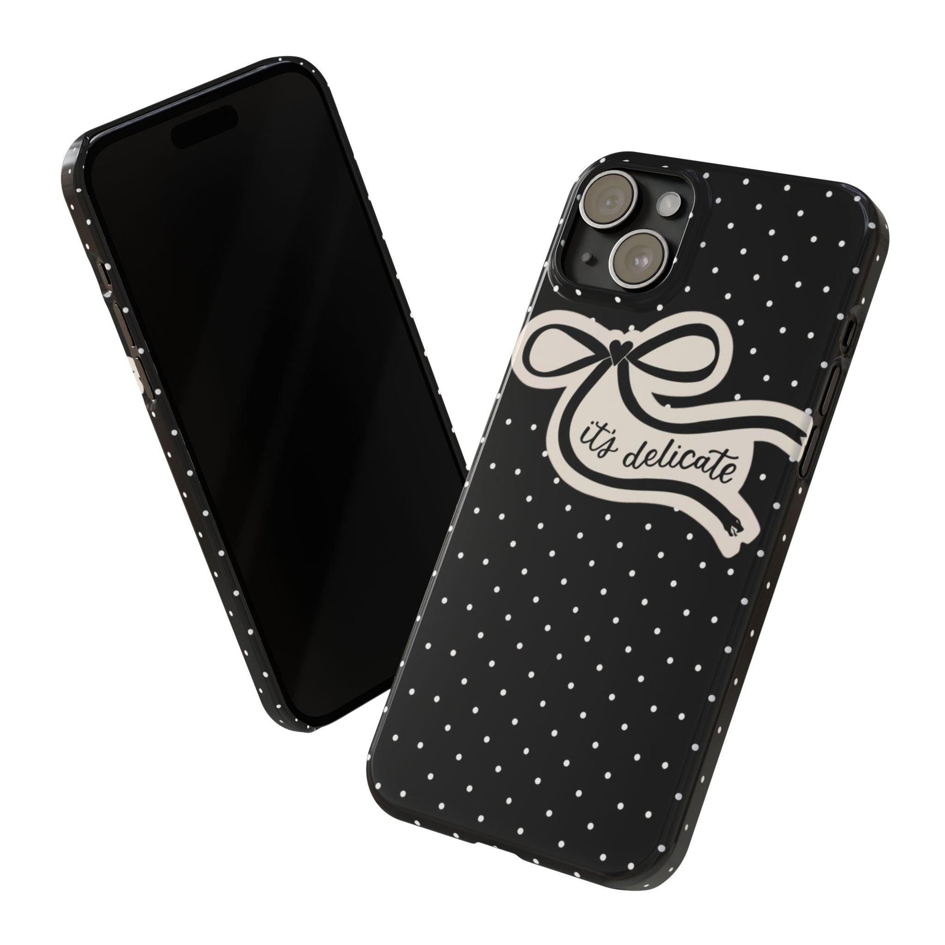 Polka Bow Elegance iPhone Cases - SmartHomeGoodies