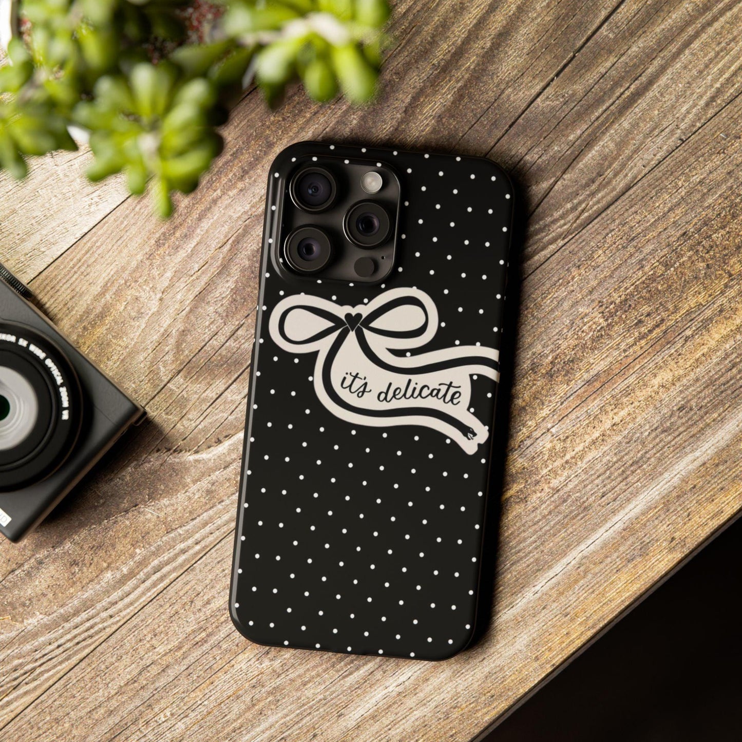 Polka Bow Elegance iPhone Cases - SmartHomeGoodies