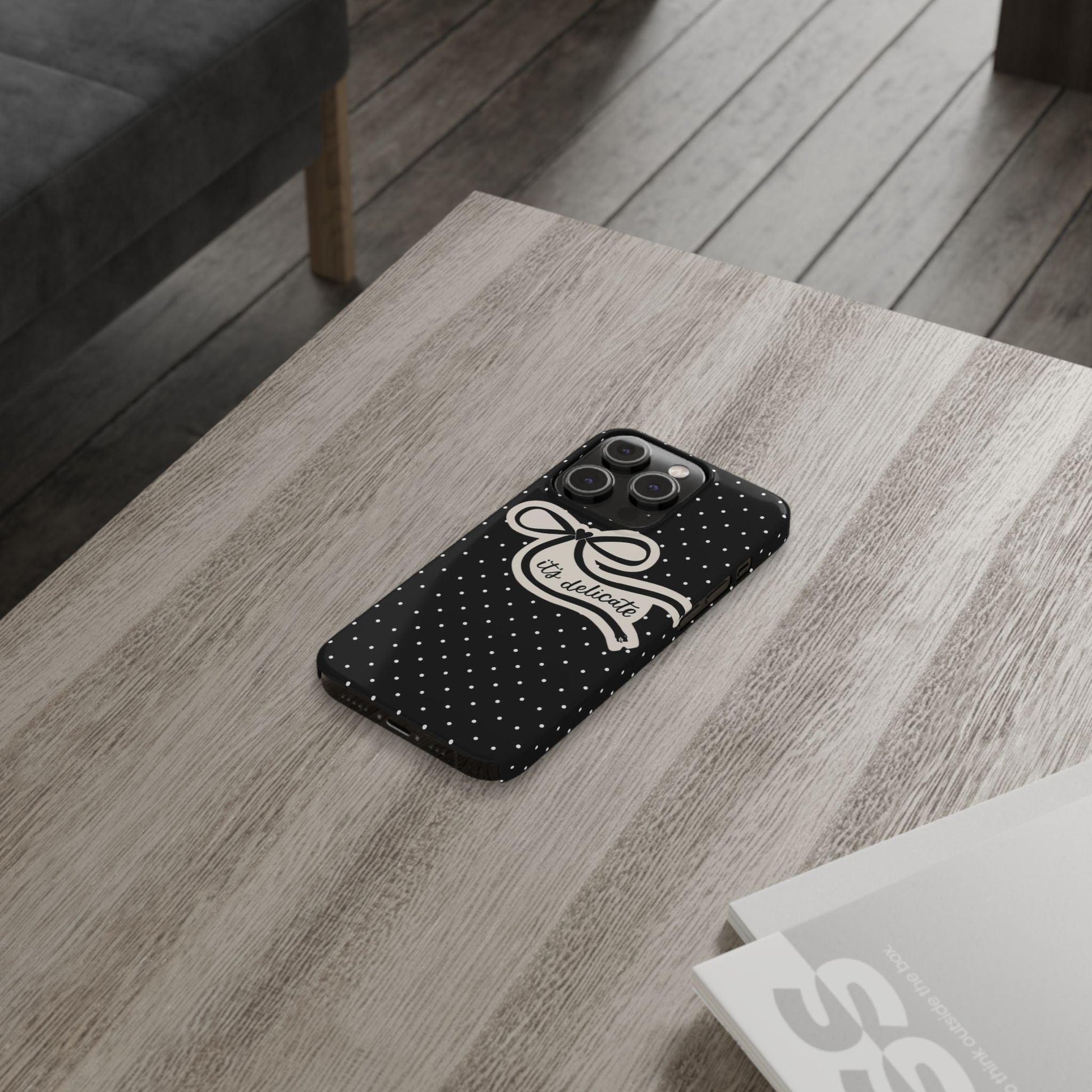 Polka Bow Elegance iPhone Cases - SmartHomeGoodies